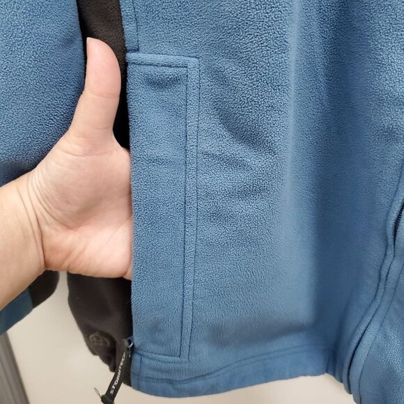 Stormtech Men's Blue & Black Softshell Fleece Feel Weather Zip Front Jacket Sz M - Picture 4 of 6